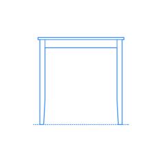 Furniture Dining Tables Ikea Lerhamn Table Square Outline Svg File, Free Vectors File